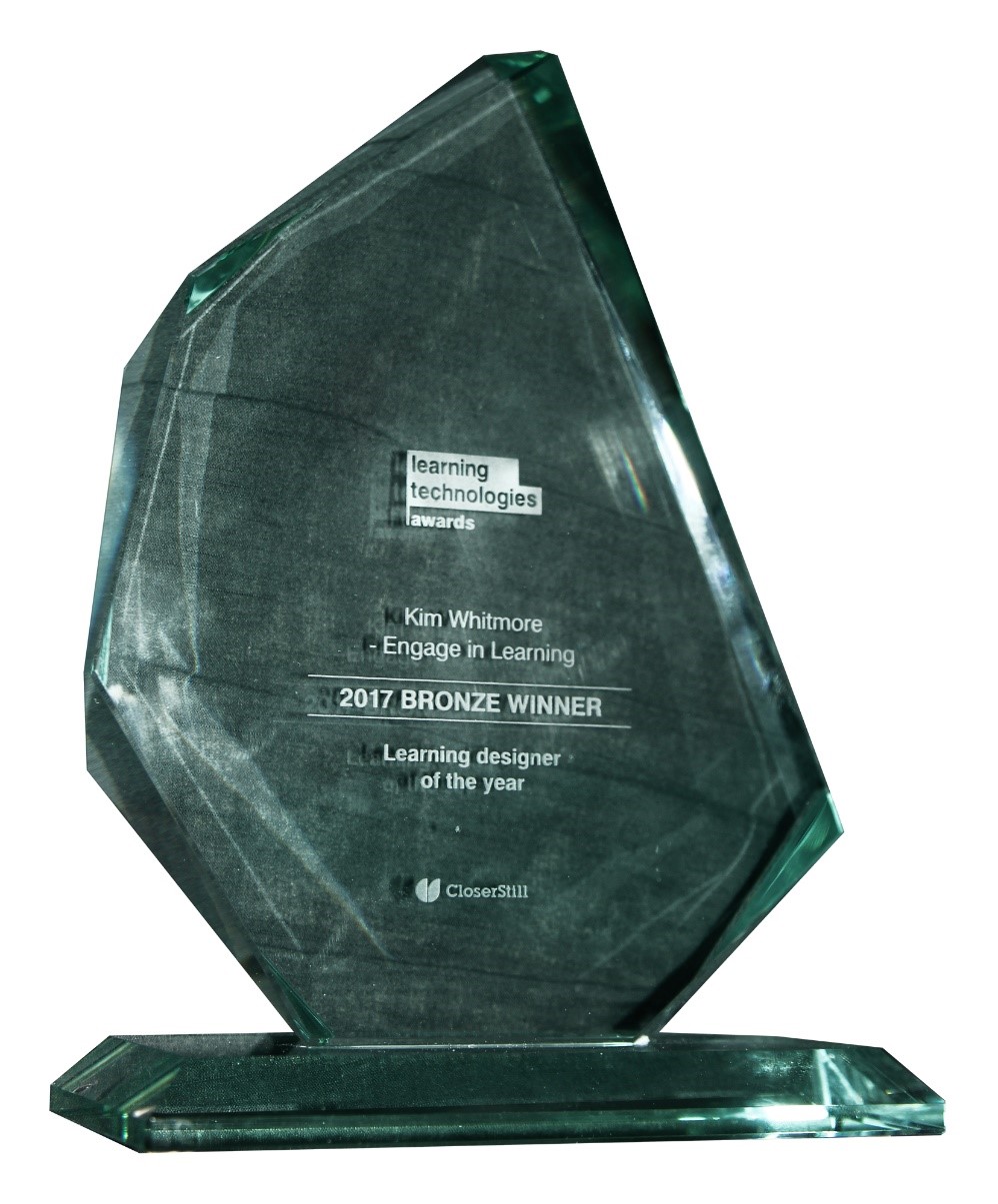 Kim Whitmore, Learning Technologies Award for Learning Designer of the Year 2017