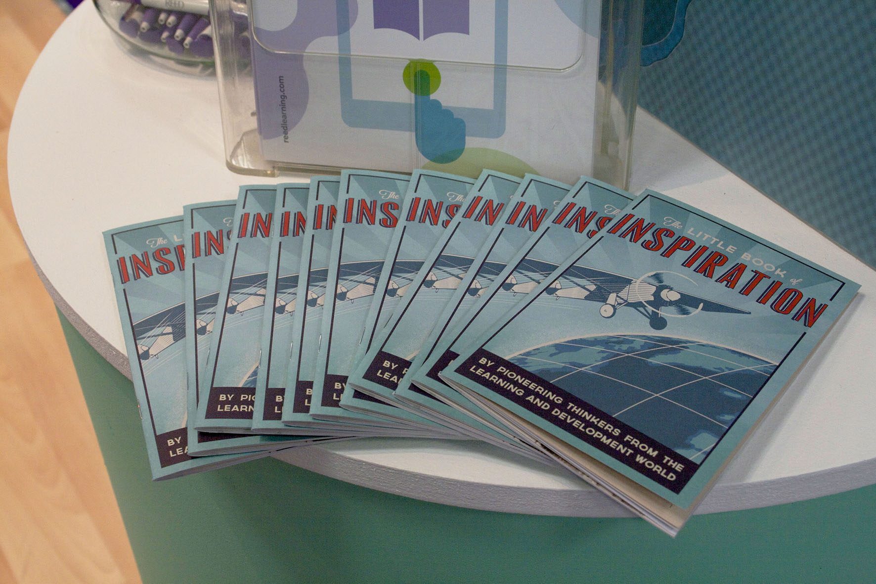 The Little Book of Inspiration was one of the exhibition's top giveaways