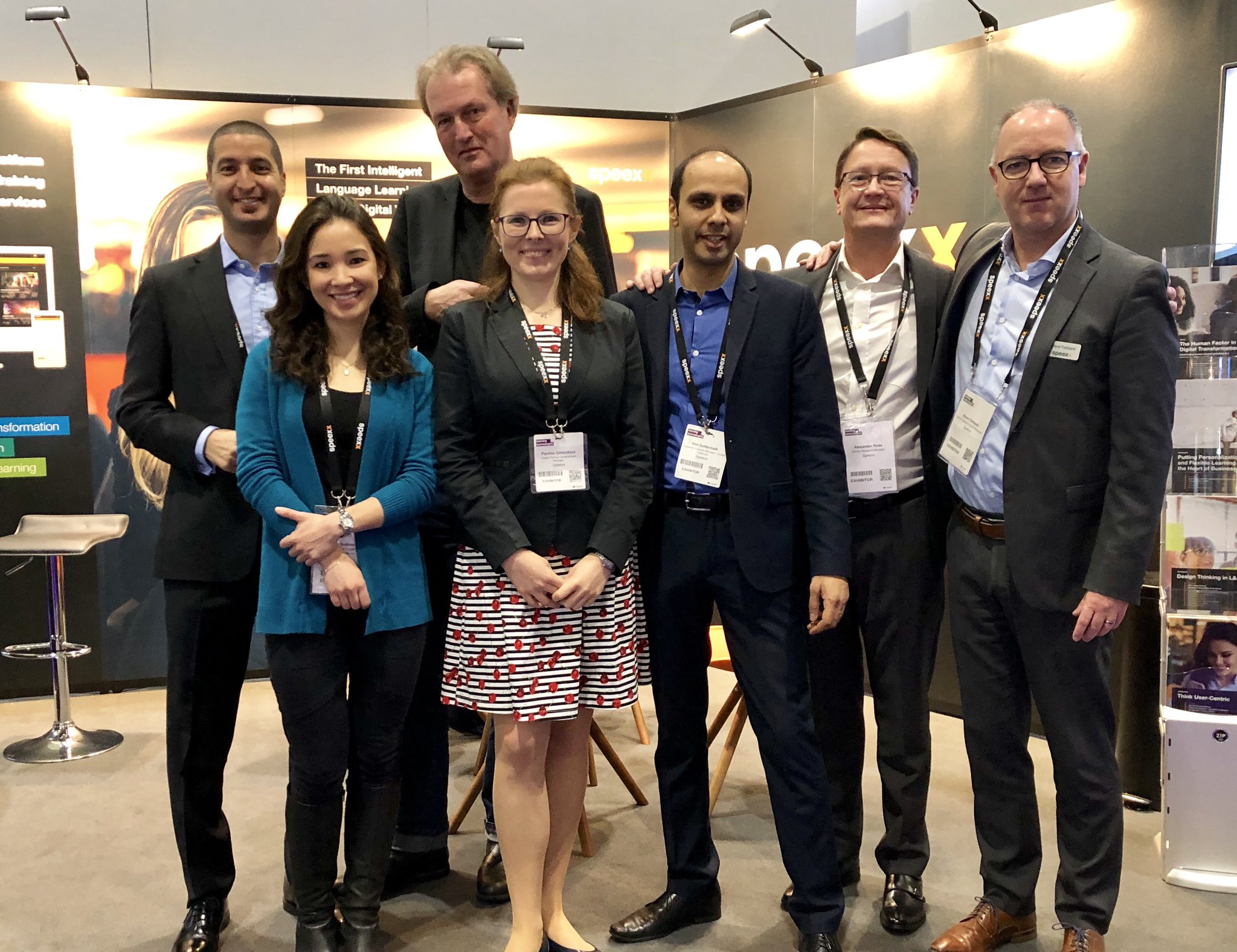 Some of the Speexx team at LT UK 2019